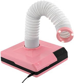 Nail Dust Collector, 60W 2 in 1 Powerful Mini Desktop Vacuum Cleaner, Dental Polishing Dust Collector, Dust Suction Machine with Large Caliber Vacuum Cleaner Hose for Dental Lab Nail Salon (Pink)