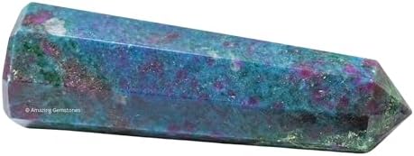 Amazing Gemstone Ruby Kyanite Crystal Towers - Natural Healing Crystal Point Obelisk for Reiki Healing and Crystal Grid (2" to 3" INCH)