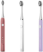 Replacement Toothbrush Heads Compatible with Gleem Electric Toothbrush, W Shape Design Planted with Nylon Bristle (White)