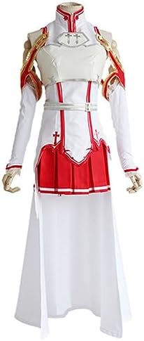 SAO Yuuki Asuna Cosplay Costume Sword Art Online Women Outfit Full Set With Wig