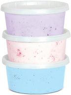iscream Fruity Favorites Cotton Candy Floss Sugar Assortment in Purple Grape, Blue Raspberry and Pink Strawberry Flavors