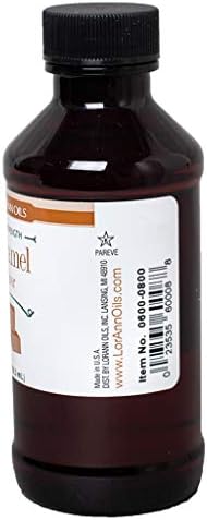 LorAnn Oils Super Strength Flavoring - Used For Candy Making, Flavoring Extracts, Baking, Hard Candy, and Flavor Oils - Bold, Natural Flavors 4X Stronger Than Extracts - Caramel, 4 fl oz