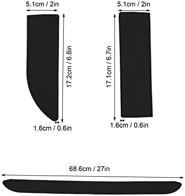 Door Jam Ramp, Home Appliance Components Indoor Doorway Ramps Portable Ramps for Wheelchairs Robot Vacuum Threshold Ramp Threshold Ramps Threshold Ramps for Thresholds Doorways and Bathroom (Black)