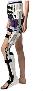 Knee Support Brace,Hip Knee Ankle Foot Orthosis Leg Fracture, Lower Limb Paralysis, Hip Walking Fixed with Walking Boots Brace Knee Surgery Ligament Support 917 (Right)