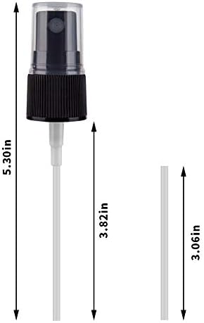Hydior Essential Oil Spray Bottle Tops, Fine Mist Sprayer for 5ml and 15ml EO Bottles, Pack of 14, Rainbow
