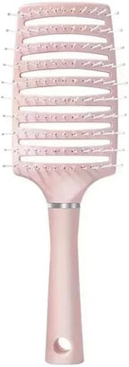 Air Cushion Hair Brush, Professional Massage Comb for All Hair Types, Anti-Hair Loss Styling Tool with Fluffy Design Pink