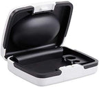 SOUNDLINK Hearing Aid Case Hard Storage Box with Battery Compartment for BTE CIC ITE ITC Hearing Aids Portable