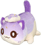 Cat Plush Toy,Mee-Meow Cat Food Plushies Cat, Cute Anime Cartoon Cat Stuffed Animal Figure Toy Plush Pillow Gift for Kids and Festival Gift (Donut Cat)
