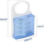 Brush Head Holder Compatible with Braun Oral B, Electric Toothbrush Head Holder Stand, Unique Blue Bracket Base, 4-Slot Display Rack, Portable Countertop Bathroom Organizer with Brush Storage Cover