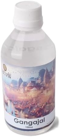 Satvik 100 ml Pure And Natural Unfiltered Holy GangaJal Water, Sudh Ganga Jal Water From Haridwar for Pooja, Vastu, Purity for Home And Office (100 ML, GANGA JAL)
