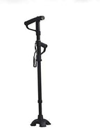 Canes Elderly Crutches Four-Legged Folding Aluminum Cane Multi-Purpose Telescopic Double Handle Cane,Crutches