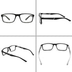 IVNUOYI 4 Pack Reading Glasses Blue Light Blocking Readers for Men Women,Lightweight Computer Eyeglasses with Spring Hinge