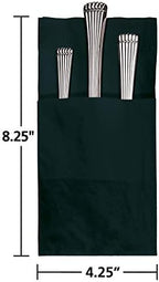 Hoffmaster 020166 Quickset Fold 603-QSD13 Dinner Napkin, Coin Embossed, 2 Ply 17" x 17", Black (Pack of 800)