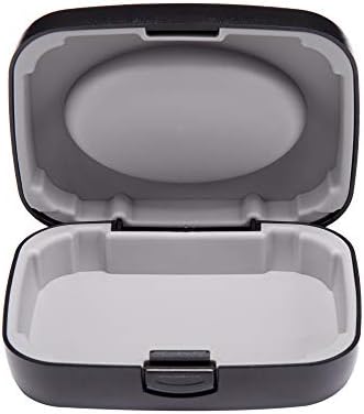 Hearing Aid Case Hard - Portable Protective Storage Case for BTE CIC IIC ITE (Black)