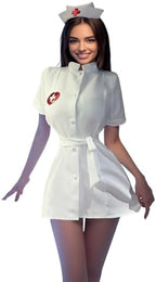 Sexy Nurse Costume Outfit for Women, Roleplay Lingerie Outfits for Cosplay, One Piece Lingerie Nurse Uniform