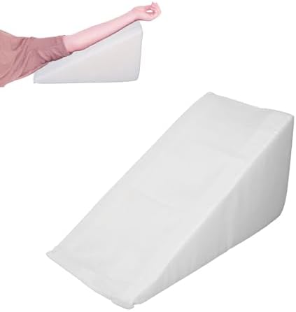 BROLEO Bed Foam Wedge, Stable Position, Soft, Ergonomic, After Surgery, Wedge Pillow with Removable Cover for Front Arm Lift (White), Default, BROLEO8xhz7i5md6-11
