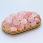 Tumbled Polished Natural Rose Quartz Stones, Crystals and Healing Stones Quartz Bulk for Wicca, Reiki, Healing Energy, Chakra Stones, Witchcraft Supplies(10Pcs)