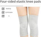 One Compress Premium Bamboo Knee Sleeve, Knee Braces for Men and Women, Ideal for Running, Hiking, and Daily Wear (Gray,L (140-180))