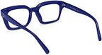 FEISEDY Retro Square Blue Light Blocking Reading Glasses Anti Glare Digital Eyestrain Reader B2479