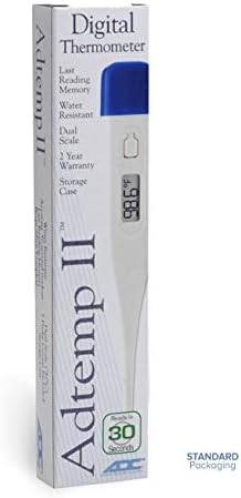 ADC 413B-1 Compact Digital Stick Thermometer, Oral, Adtemp