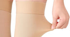 TOFLY® Thigh High Compression Stockings for Women & Men (Pair), Open Toe, Opaque 20-30 mmHg Graduated Compression Hose, Medical Compression Stockings for Varicose Veins, Edema, DVT, Travel,Beige M
