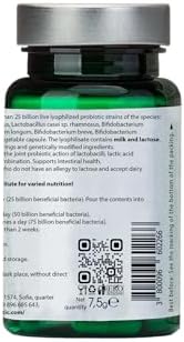 Genesis LABORATORIES Bio Probiotic Supplement 30 Capsules with Bifidobacterium and Lactobacillus spp. 250 mg MegaMix Immune Support Acidophilus Probiotics for Digestive Health Gut Restore Probiotic