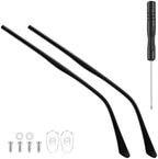 1 Pair Eyeglass Repair Kit Universal Glasses Arm Replacement Frame Tightening Set with Screws & Screwdrivers Complete Eyewear Repair Parts for Legs, Hinges & Adjustments