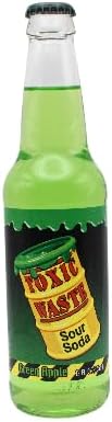 Toxic Waste Soda Variety Pack | 6 Pack of 3 Unique Pucker Inducing Flavors of Soda Pop with Real Cane Sugar | 12 oz Glass Bottles in a Mixed Sampler with Crazy Soda Pop Bottle Opener