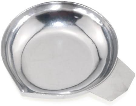 2PCS Electronic Scale Tray 7.5x6.5cm Stainless Steel Weighing Pan Suitable for Weighing Jewellery Spices Resin Packing