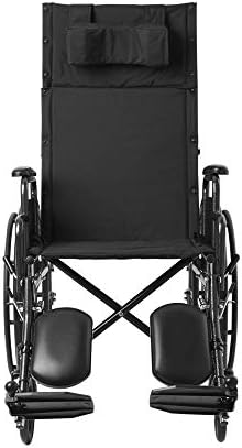 McKesson Reclining Wheelchair and Detachable Desk Arms - 20-Inch Seat Width, 350 lbs. Capacity - 1 Each / Each - 20324201