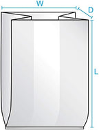 54" x 44" x 132" x 2 mil Clear Eco-Manufactured Plastic Bin and Gaylord Liners (Roll of 30)