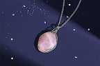 XIANNVXI Healing Crystal Necklace Wire Wrapped Oval Stone Gemstone Pendant Necklaces Natural Spiritual Reiki Witchcraft Quartz Jewelry for Women