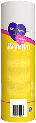 Renova Skin Care Purissimo Toilet Paper – 12 Rolls Pure White