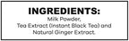 QuikTea Ginger Unsweetened Chai Tea Latte – 10 Count, Bold Ginger Flavor, no preservatives, No Sugar Added – Just Add Hot Water