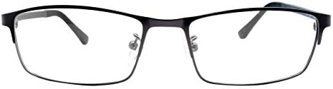 Full Frame Photochromic Reading Glasses Readers Black Metallic Color Frames