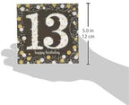 Amscan 5018731 Sparkling Celebration 13 Beverage Napkins, Multi Color