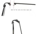 QYAJS 1 Pair Metal Glasses Replacement Temple Eyewear Frame Eyeglass Arms Legs and 3-in-1 Screwdriver (Black)