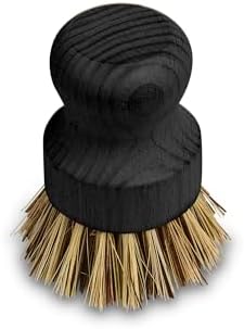Helen’s Asian Kitchen Wok and Cast Iron Scrub Brush, Natural Stiff-Union Bristles