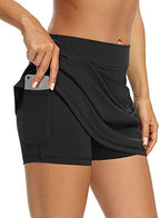 LouKeith Tennis Skirts for Women Golf Athletic Activewear Skorts Mini Summer Workout Running Shorts with Pockets