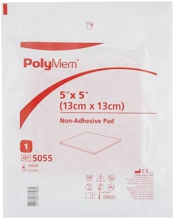 PolyMem Non-Adhesive Pad Dressings (5"x5") (by the Each)