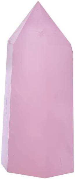 35-45Mm 1Pc Natural Crystal Rose Quartz Point Healing Stone Hexagonal Prisms Obelisk Wand Treatment Ornaments Stone - (Color: Rose Quartz)