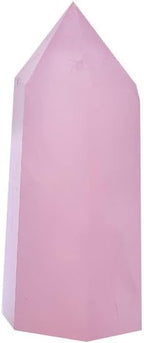 35-45Mm 1Pc Natural Crystal Rose Quartz Point Healing Stone Hexagonal Prisms Obelisk Wand Treatment Ornaments Stone - (Color: Rose Quartz)