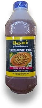 Idhayam Sesame Oil/Gingelly Oil 1l (34 Fl.Oz.)