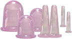 Facial Cupping Set Silicone Cupping Therapy Sets 7Pcs Anti-Cellulite Cup Vacuum Suction Massage Cups with Storage Bag for Muscle,Nerve,Joint Pain Relief and Cellulite Blaster Massage