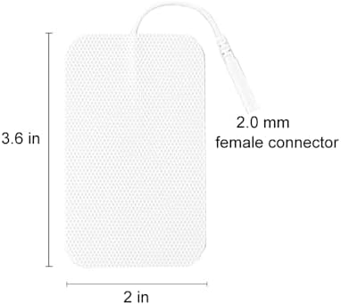 24 Pieces LOVMAYZ DL Self-Adhesive Electrode TENS Unit Replacement Cutaneous Electrode Pads,Reusable Electrodes, Sticky, Compatible with AUVON, TENS 7000 and Other TENS/EMS Devices