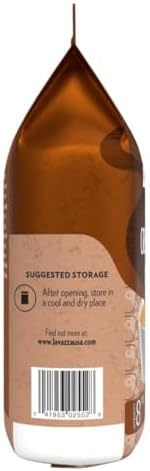 Lavazza Crema E Aroma Whole Bean Coffee Blend, 2.2-Pound Bag , Balanced medium roast with an intense, earthy flavor and long lasting crema, Non-GMO