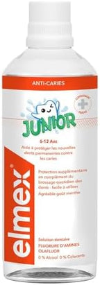 ELMEX Junior 6-12 ANS Solution dentaire sans alcool (400 ml)