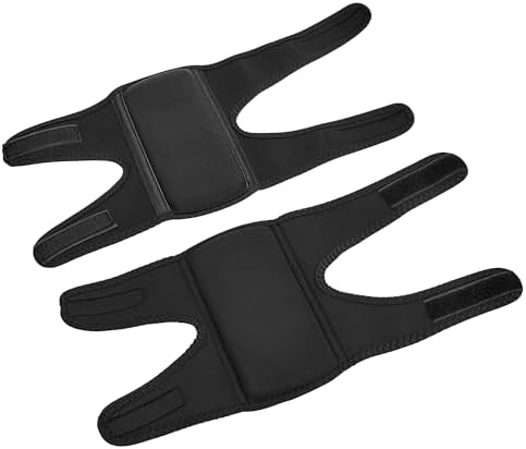 Amazon Basics Over/Under Knee Pads with Foam Padding for Kneeling, Indoor and Outdoor Use, 8.5", One Size, Black, 1 Pair