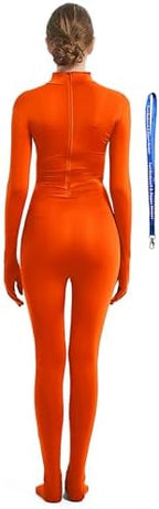 Full Bodysuit Include Zipper Helper Womens Costume Without Hood Spandex Zentai Unitard Body Suit