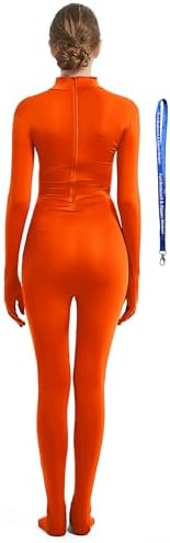 Full Bodysuit Include Zipper Helper Womens Costume Without Hood Spandex Zentai Unitard Body Suit